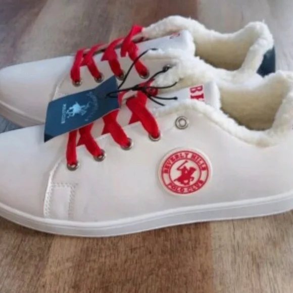 Beverly Hills Polo Club White Sneakers - Women's Size 6 - Picture 6 of 6